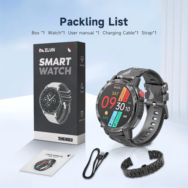 Fashion IP67 Waterproof Sports Wristwatch Fitness Bracelet Watch Heart Rate Blood Oxygen Clock Reloj Inteligente Watch