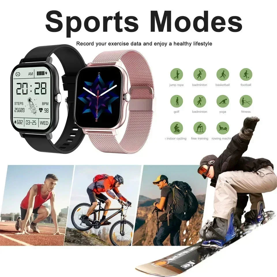Sport Smart Watch Fitness Clock Health Monitor Waterproof Smartwatch Bluetooth Call Watches for Men Women Sports Watch