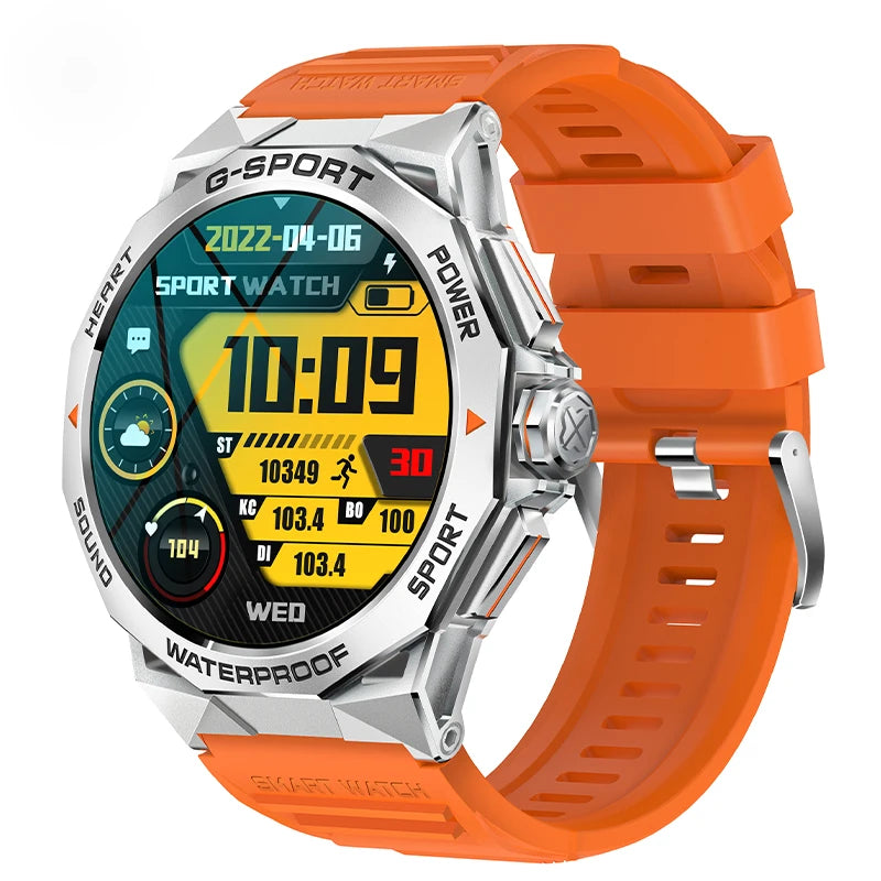 Fashion Amoled Smart Watch Bluetooth Call IP68 Waterproof Smartwatch Men 1.43 Inch 466*466 HD Display 400Mah Battery Steel Watch
