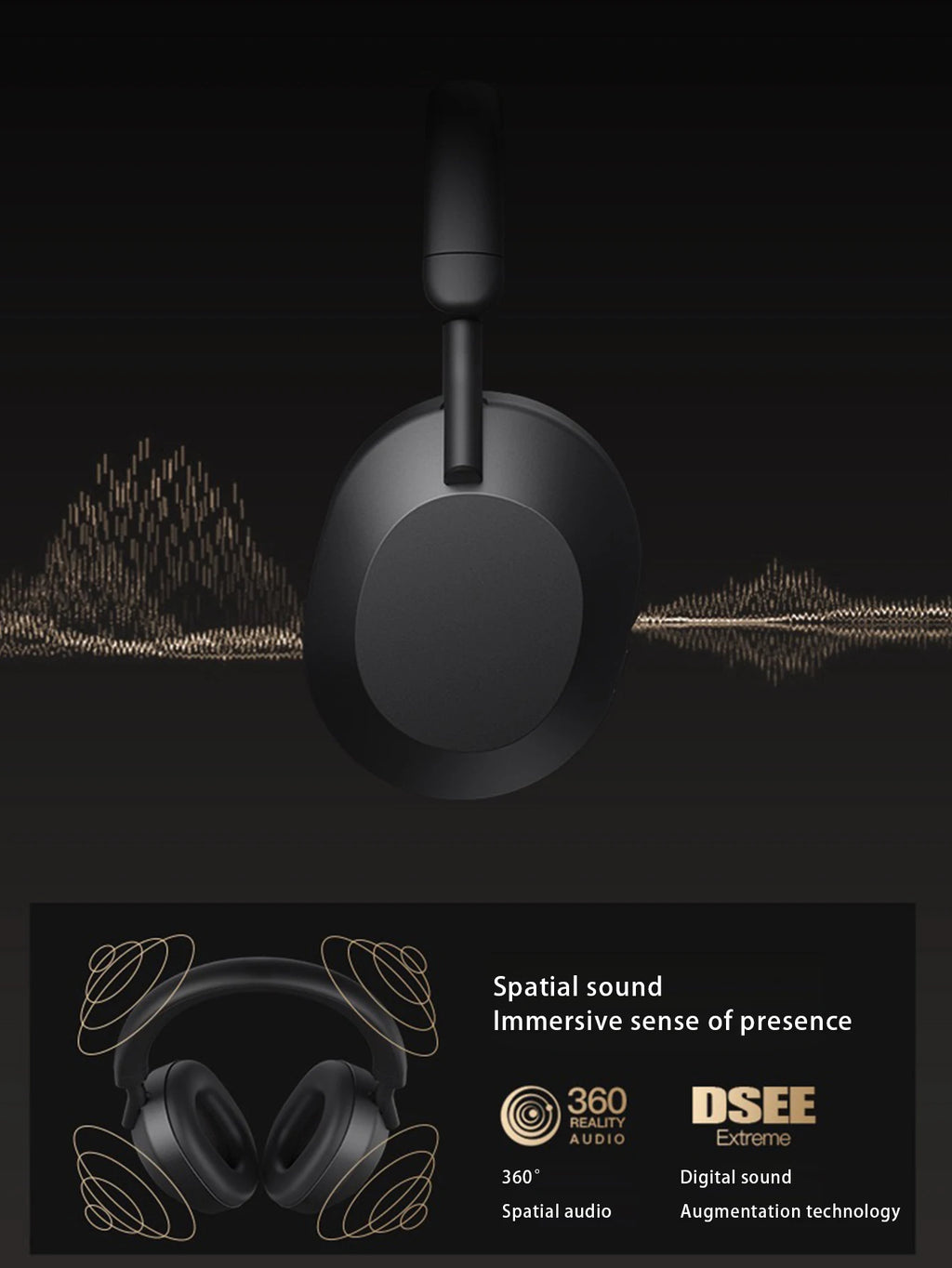 Bluetooth headset, high sound quality wireless call, intelligent noise reduction, long endurance sports gaming Bluetooth headset