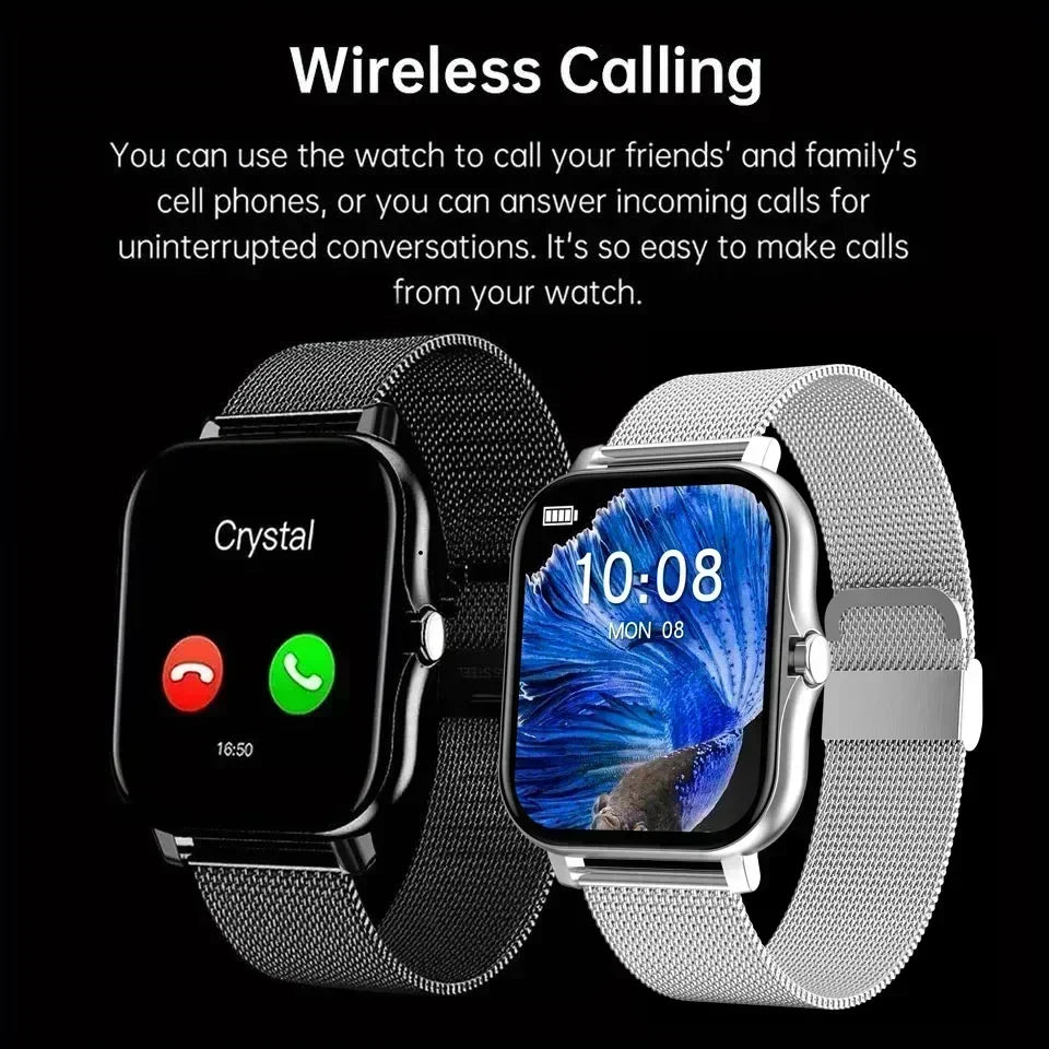 Sport Smart Watch Fitness Clock Health Monitor Waterproof Smartwatch Bluetooth Call Watches for Men Women Sports Watch