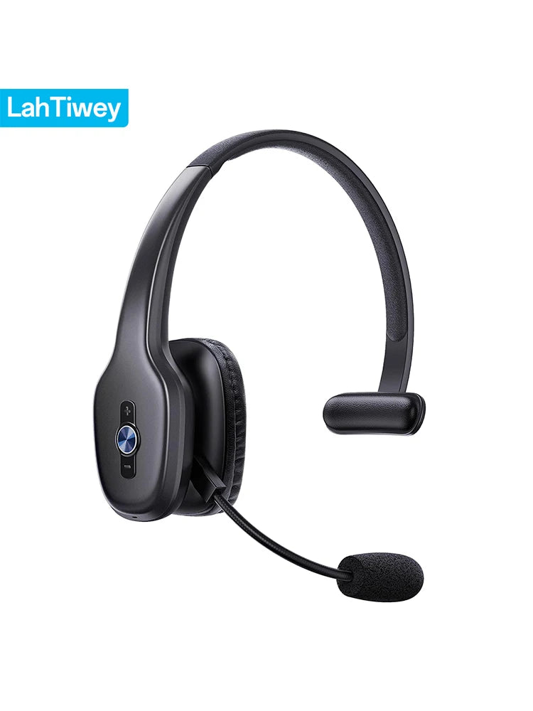 Bluetooth Headset, Trucker Bluetooth Headset with Microphone,Wireless on-Ear Headset for Computer Cell Phone Trucker Home Office