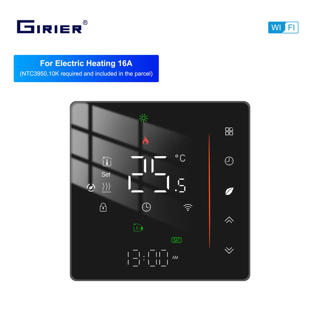GIRIER Tuya Smart WiFi Thermostat for Water/Electric Heating/Gas Water Boiler Temperature Controller Works with Alexa Hey Google