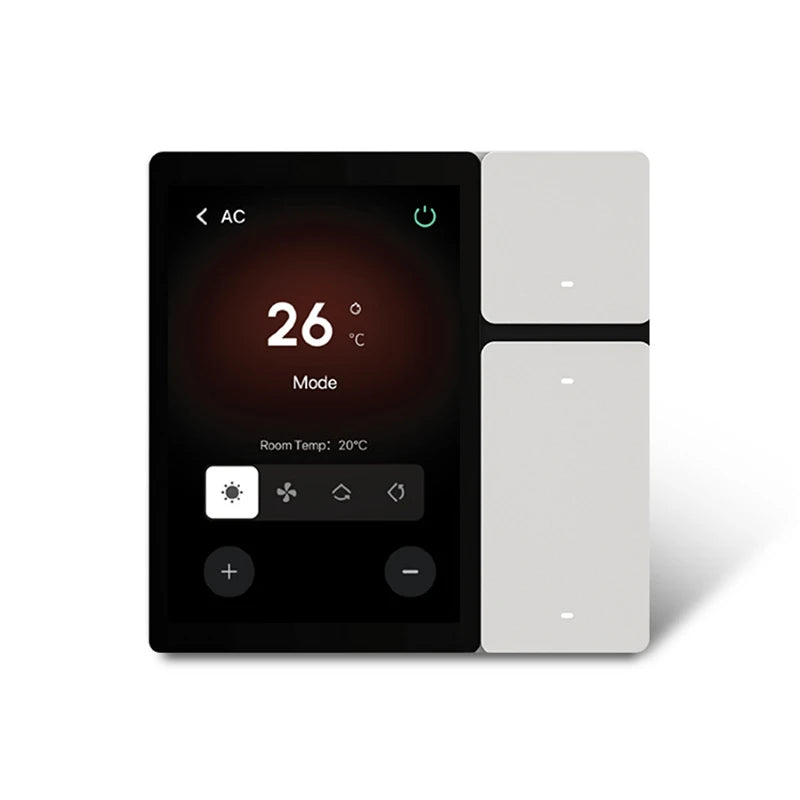 TUYA smart central control panel mini Scene mode Touch screen 3 Relays Built-in IR remote control Bluetooths Sigmesh Alexa Voice
