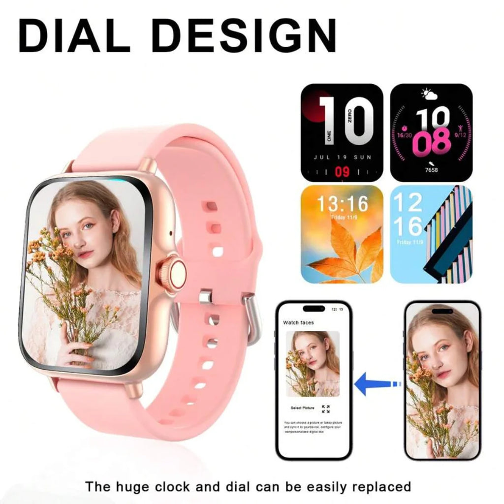 Sport Smart Watch Fitness Clock Health Monitor Waterproof Smartwatch Bluetooth Call Watches for Men Women Sports Watch