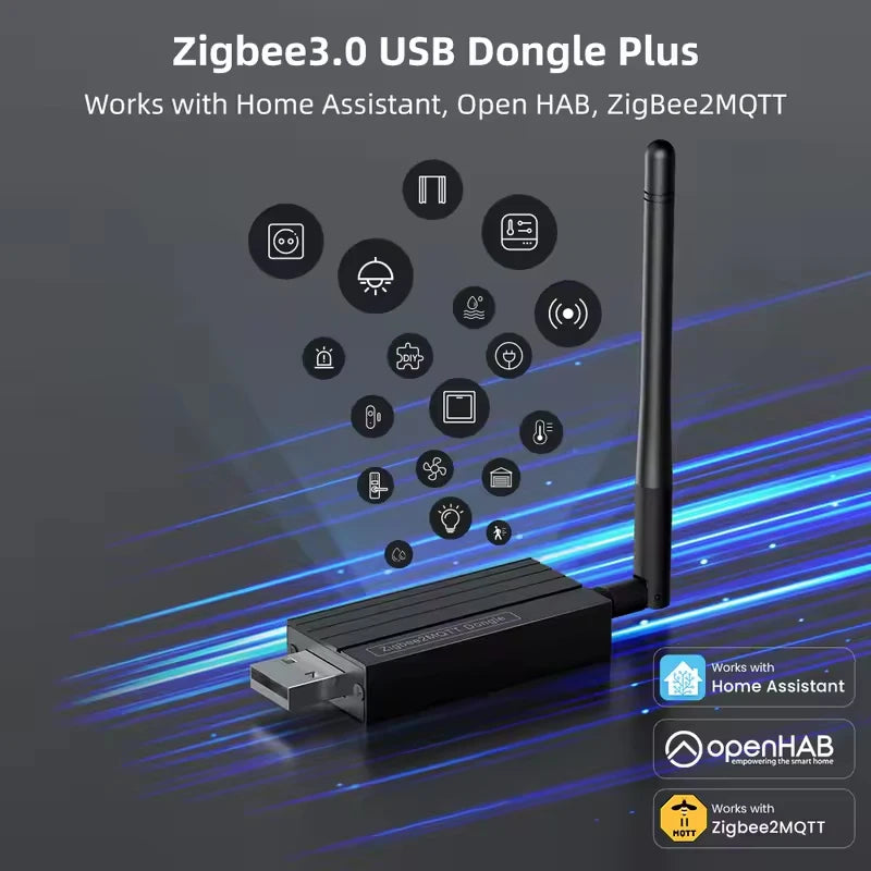 Tuya ZigBee 3.0 USB Dongle Plus-E Open Source Wireless Hub For Home Assistant OpenHAB Zigbee2MQTT ZHA USB Gateway Dongle Stick