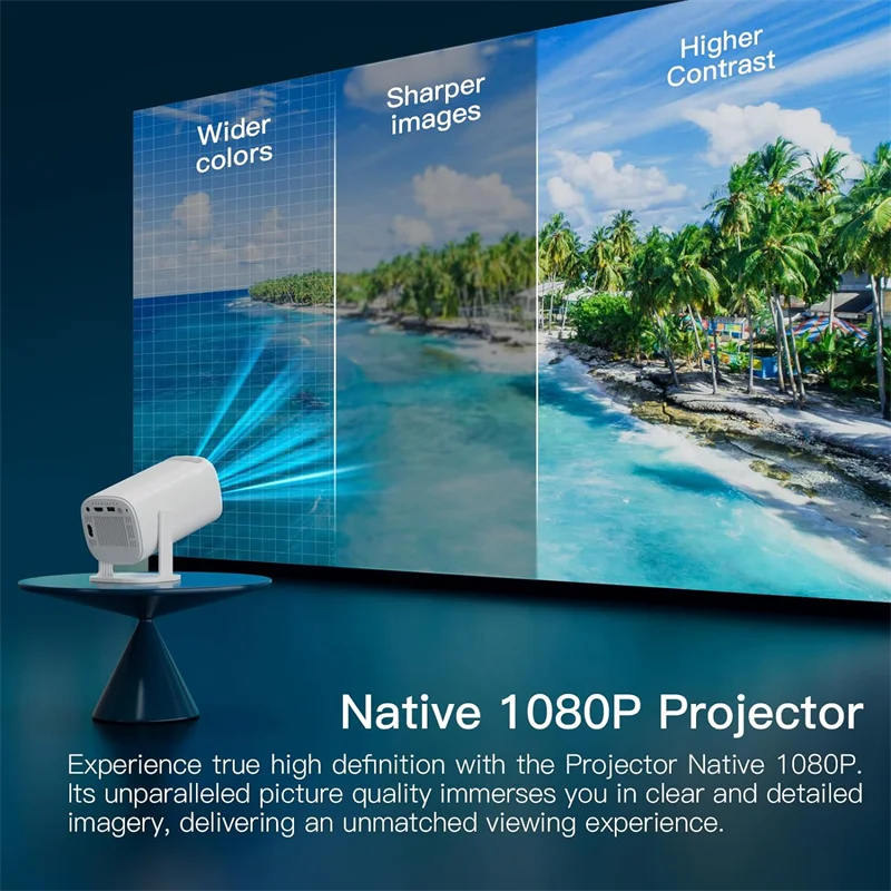 Portable HD Intelligent Projector 5G·iMAX Theater WiFi 1080P Autofocus Both Living Room Bedroom Create Private Cinema Projector