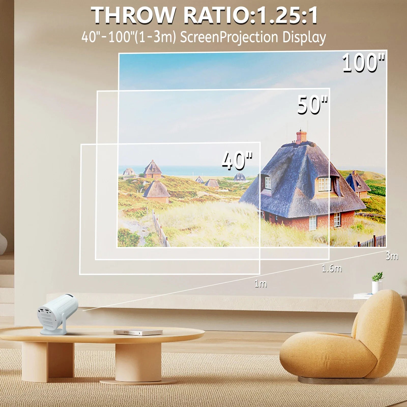 New 1280x720P RY008 LED Mini HD Portable Projector High Brightness 2 4G WIFI Home Theater Projector for Movies