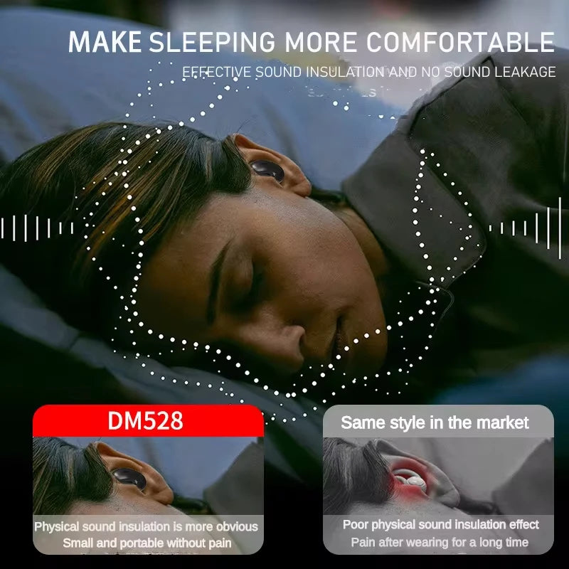 Xiaomi Mijia Sleep Invisible Earbuds Tiny Headphone Sport Stereo Bluetooth 5.3 Earphone Hidden Noise Cancelling Wireless Headset