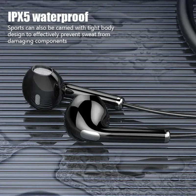 LED Neckband wireless connection compatible 5.2 headphones High sound quality stereo power display Magnetic Bluetooth earphones