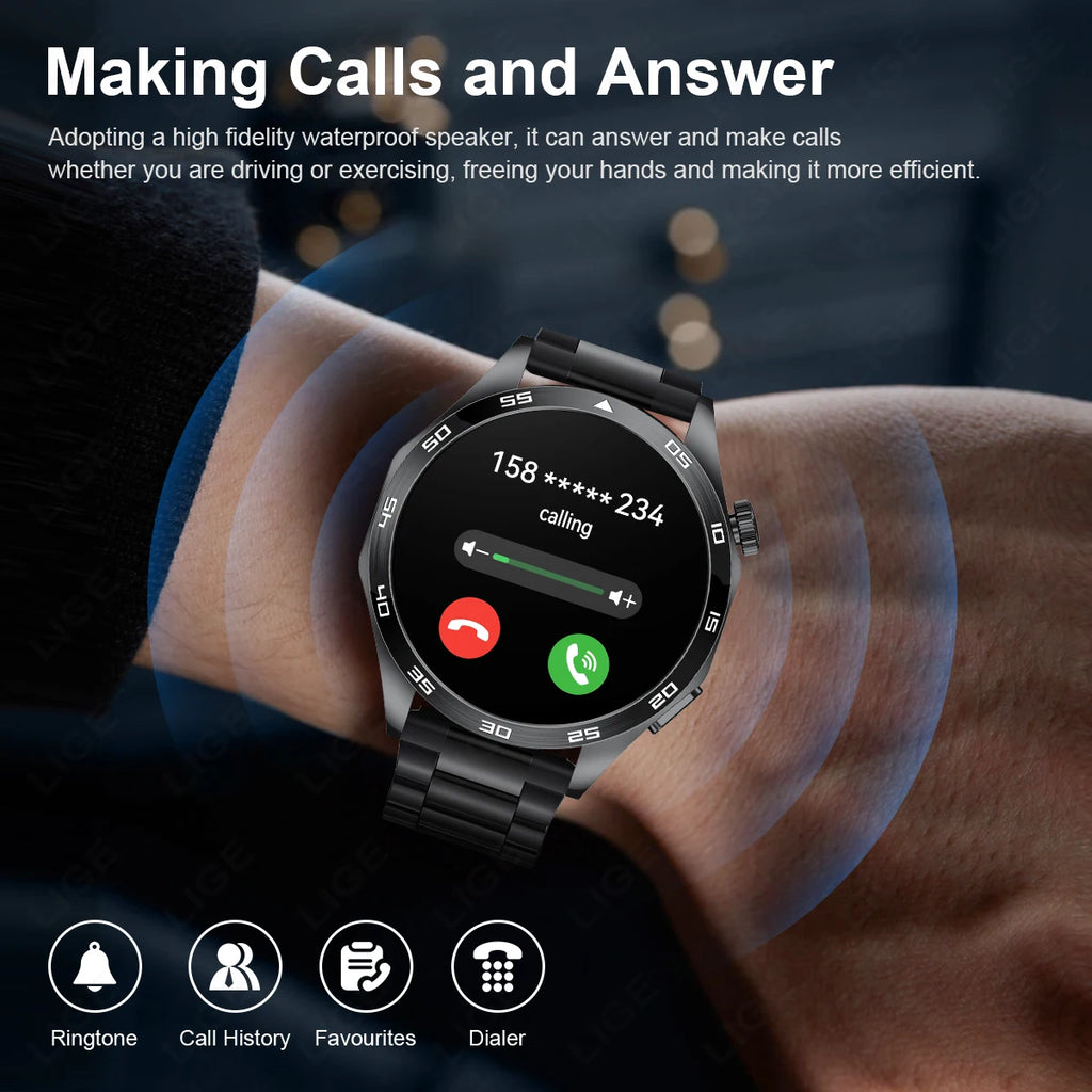 New GT4PRO Smartwatch ECG Heart Rate Monitor Men’s Watches Bluetooth Call Bracelet Sports Fitness Smart Watch For Huawei Xiaomi