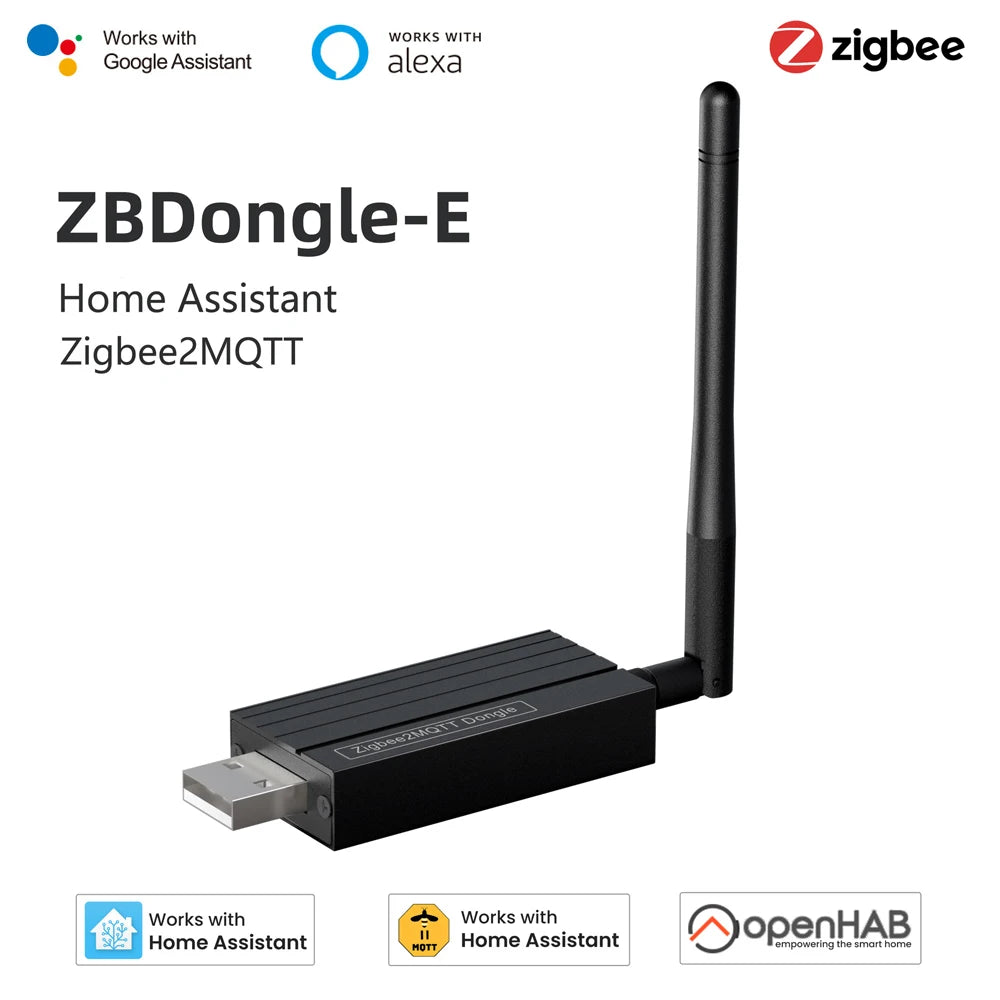 Tuya ZigBee 3.0 USB Dongle Plus-E Open Source Wireless Hub For Home Assistant OpenHAB Zigbee2MQTT ZHA USB Gateway Dongle Stick