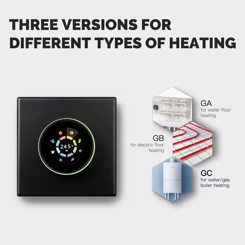 MOES Tuya WiFi Smart Home Heating Knob Thermostat Temperature Controller Water Gas Boiler Electric Heating For Alexa Google Home