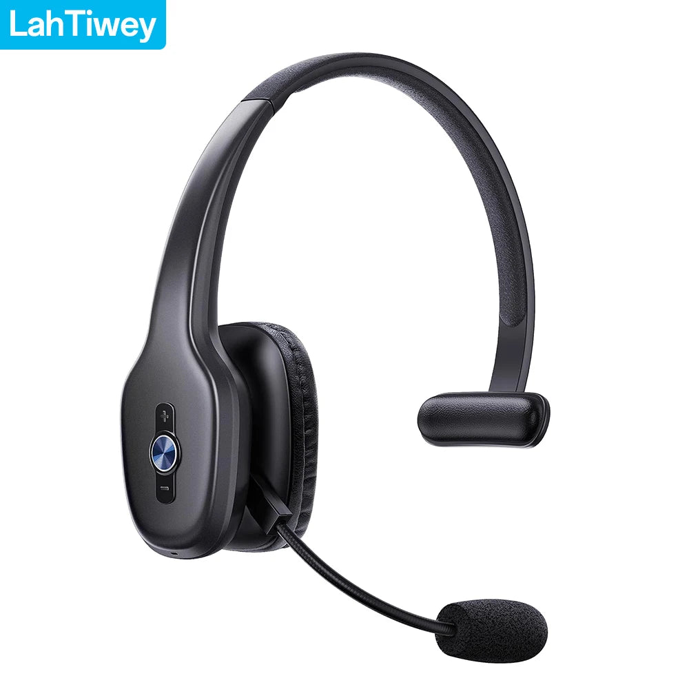 Bluetooth Headset, Trucker Bluetooth Headset with Microphone,Wireless on-Ear Headset for Computer Cell Phone Trucker Home Office