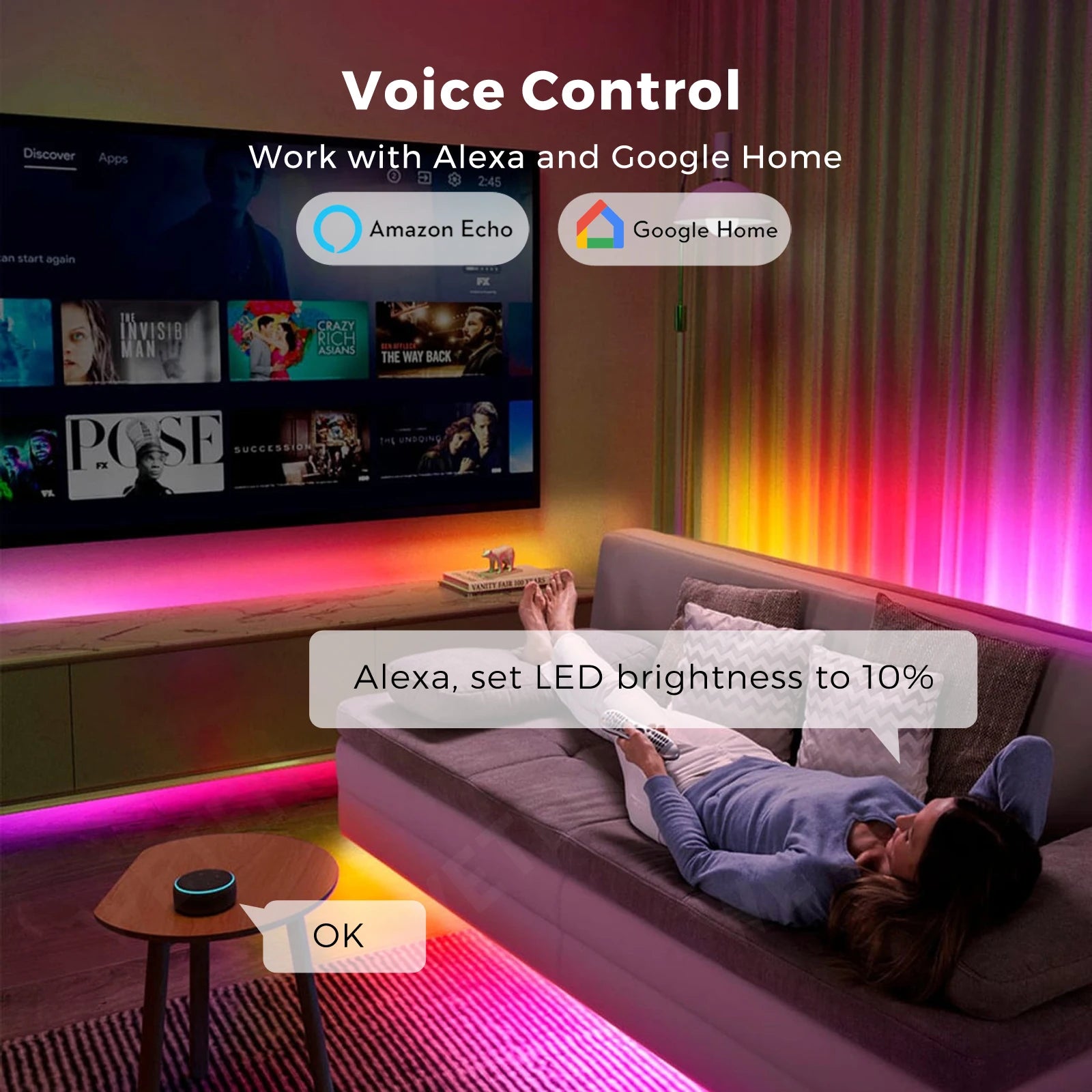 Tuya Smart WIFI RGBIC COB LED Strip Light Tape Addressable Flexible RGB Neon LED Light 24V APP Control Support Alexa Google Home