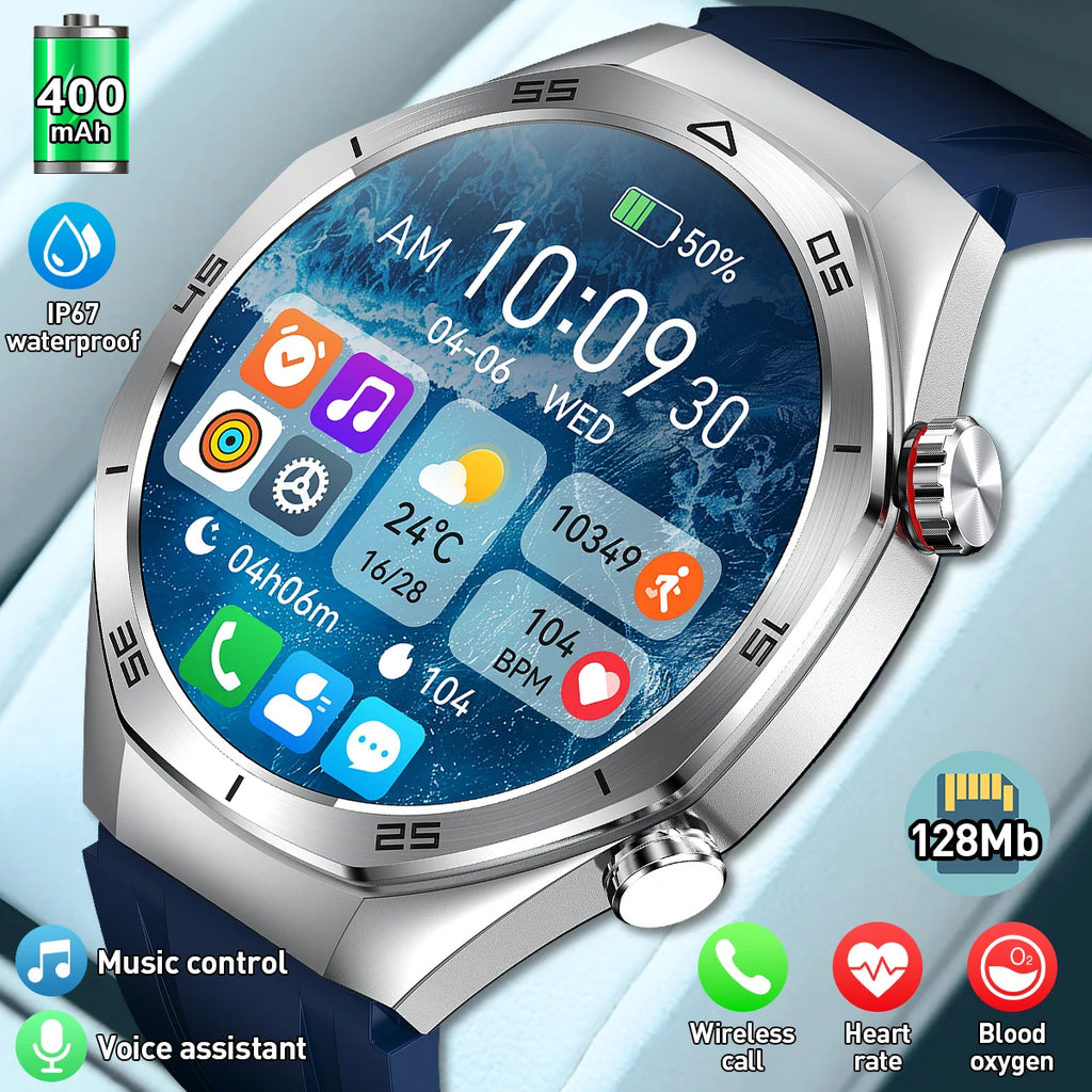 LIGE Fashion Men Smart Watch Bluetooth Call Man Bracelet Heart Rate Blood Oxygen Monitoring Waterproof Sports Smartwatch For Men