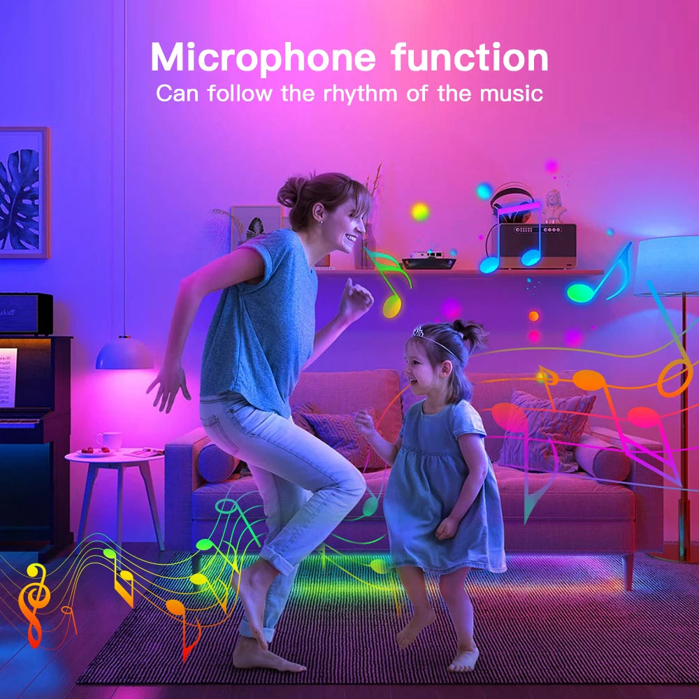 WLED Smart Wifi 360 Round Tube RGBIC Neon Led Strip Kit Waterproof 5V ESP32 Music Sync APP Control Support Alexa Home Assistant