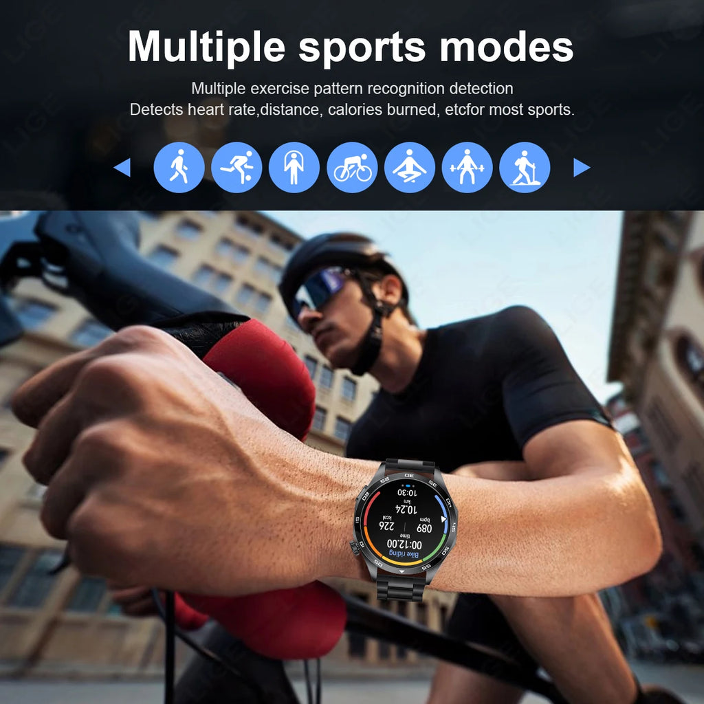 New GT4PRO Smartwatch ECG Heart Rate Monitor Men’s Watches Bluetooth Call Bracelet Sports Fitness Smart Watch For Huawei Xiaomi