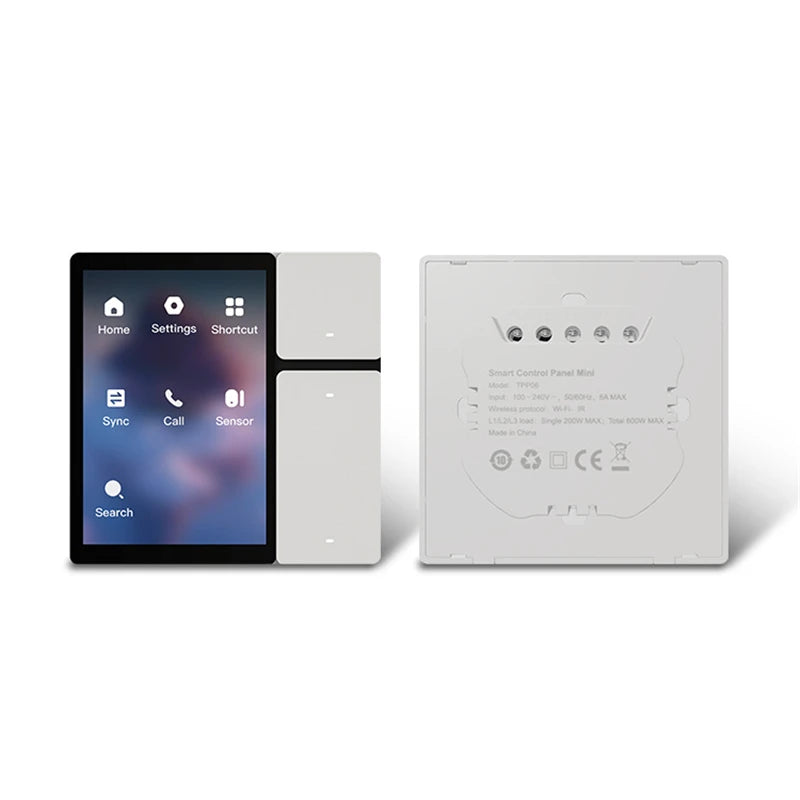 TUYA smart central control panel mini Scene mode Touch screen 3 Relays Built-in IR remote control Bluetooths Sigmesh Alexa Voice