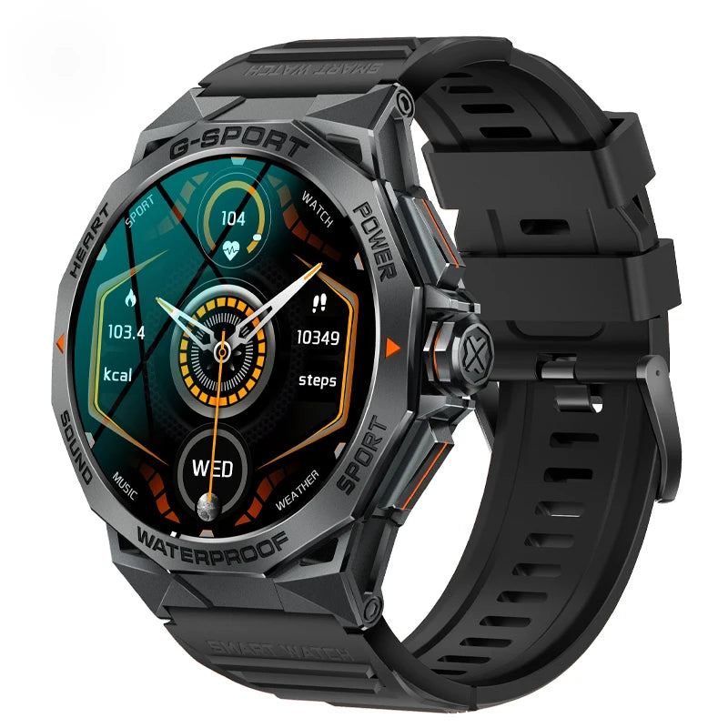 Fashion Amoled Smart Watch Bluetooth Call IP68 Waterproof Smartwatch Men 1.43 Inch 466*466 HD Display 400Mah Battery Steel Watch