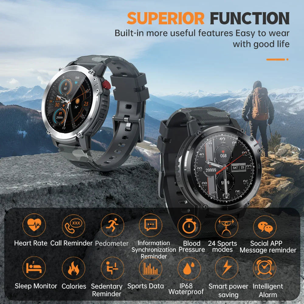 Fashion IP67 Waterproof Sports Wristwatch  Fitness Bracelet Watch Heart Rate Blood Oxygen Clock Reloj Inteligente Watch