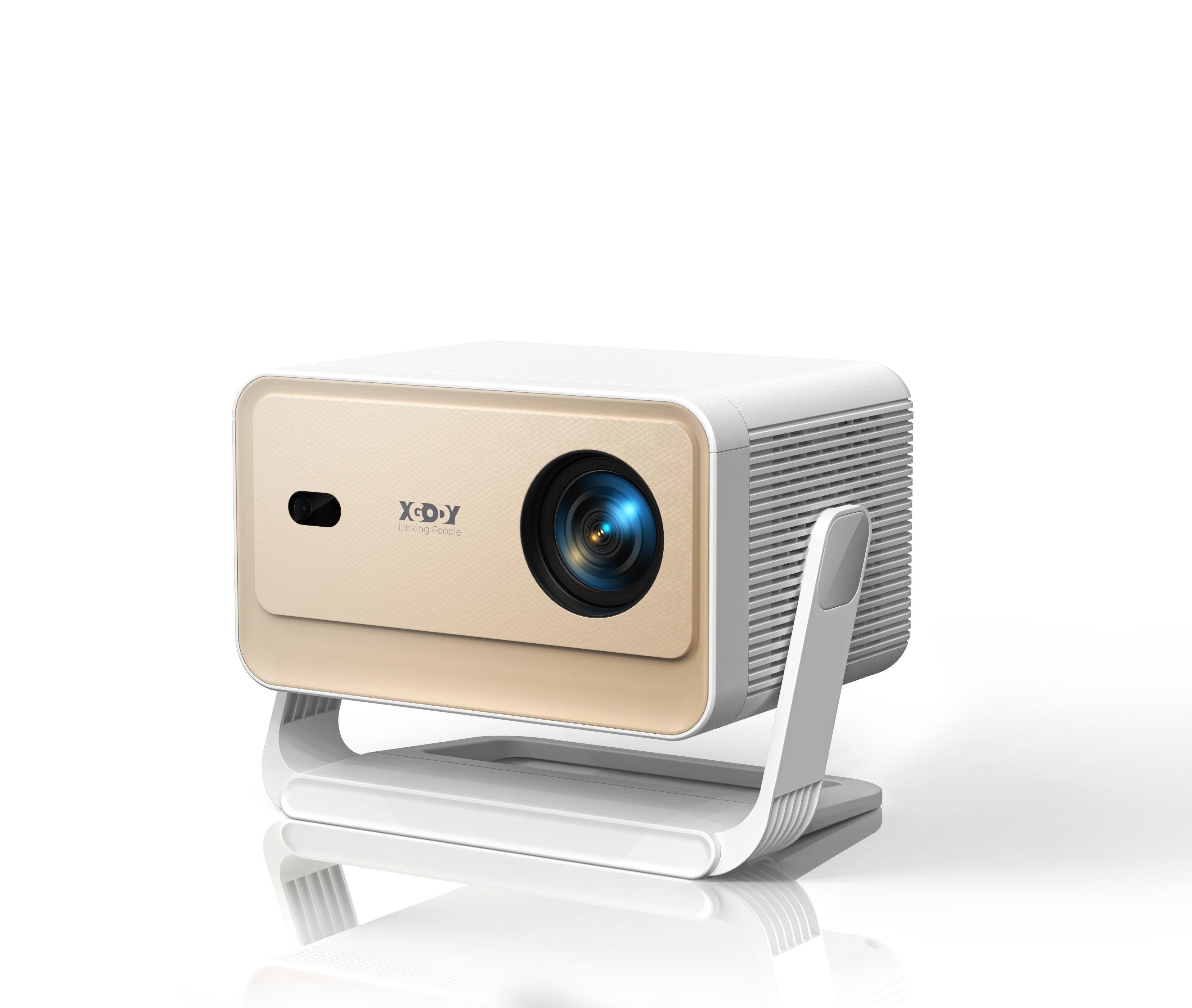XGODY Projector N6 Pro Netflix Officially 4K Voice Control Smart Android TV Whale OS 32GB ROM for Outdoor Movie Home Theater