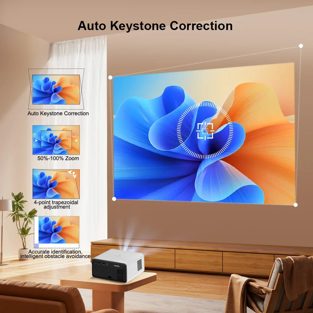 ThundeaL Portable Full HD Projector TD85W TD85SE Beam Projector Android WiFi Home Theater Mini Projector TD85 2K 4K Video Movie