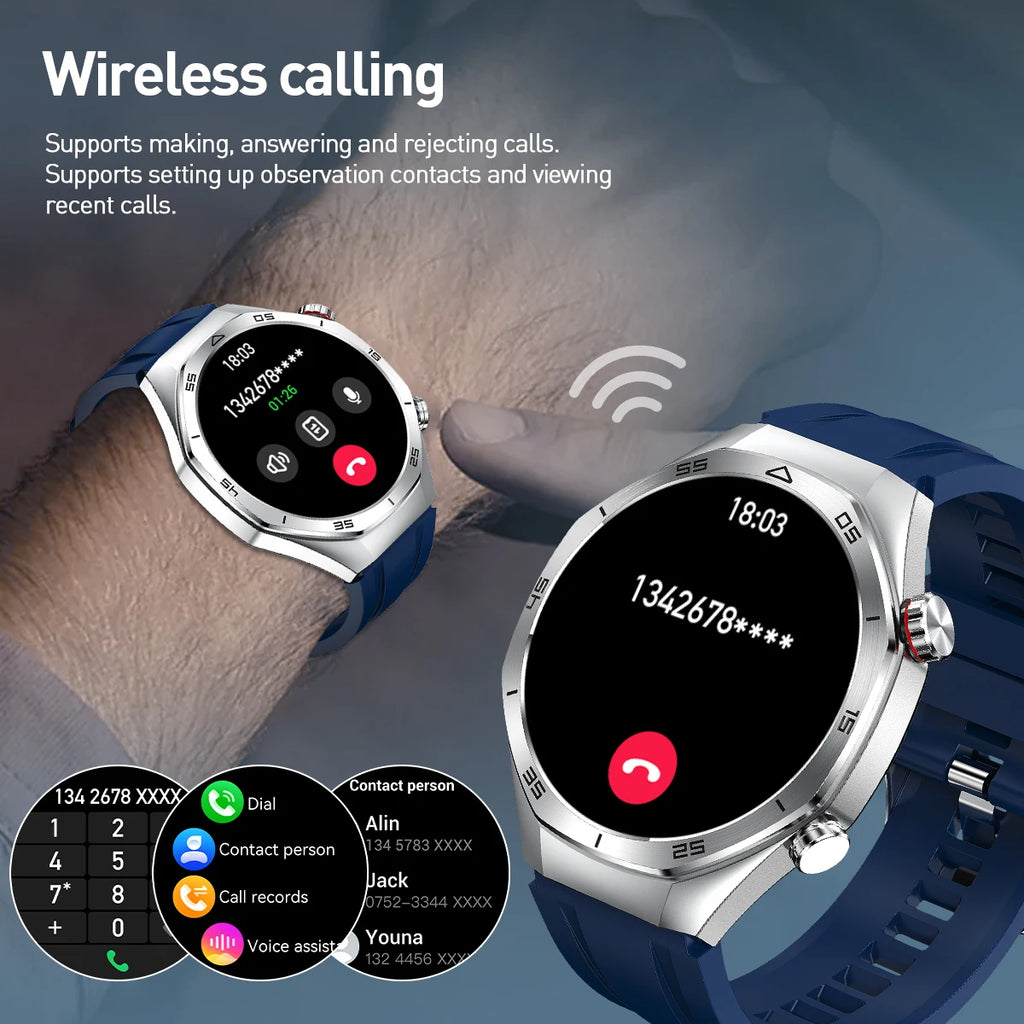 LIGE Fashion Men Smart Watch Bluetooth Call Man Bracelet Heart Rate Blood Oxygen Monitoring Waterproof Sports Smartwatch For Men