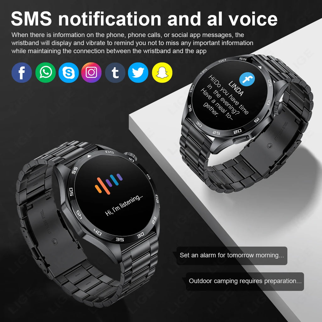 New GT4PRO Smartwatch ECG Heart Rate Monitor Men’s Watches Bluetooth Call Bracelet Sports Fitness Smart Watch For Huawei Xiaomi